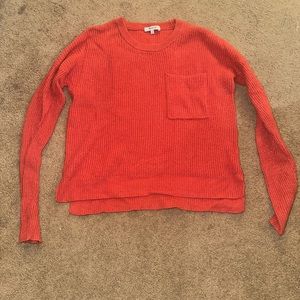 Madewell orange sweater